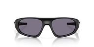 Black sunglasses with reflective lenses on a clear background