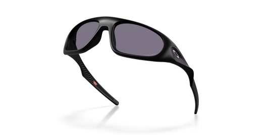 Black sunglasses with dark lenses on a white background