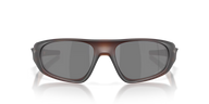 Sunglasses with a reflective surface on a black background