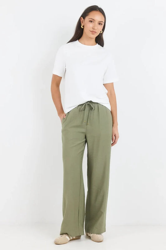 khaki pull on pant 