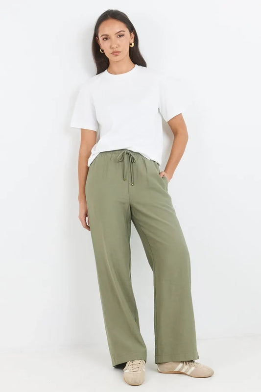 khaki pull on pant 