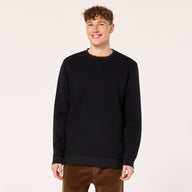 Man wearing a black sweatshirt on a white background