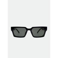 Black sunglasses on a white background