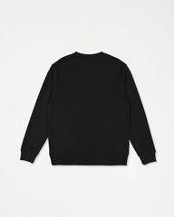 Black sweatshirt on a white background