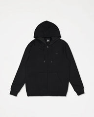 Black hoodie on a light gray background