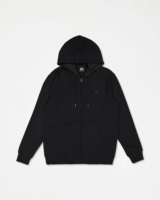 Black hoodie on a light gray background
