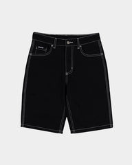 Black shorts on a light gray background