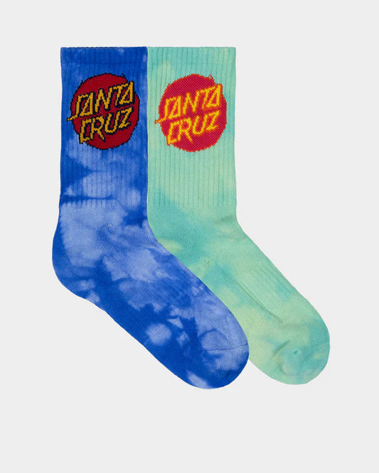 Santa Cruz Dye Dot Crew Sock 2 Pack