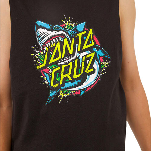 Santa Cruz Youth Shark Dot Muscle Tee