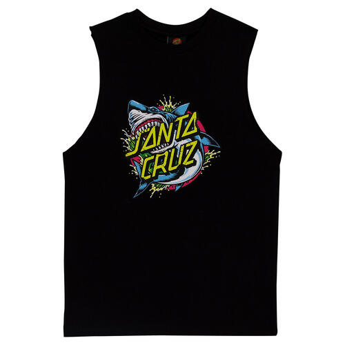 Santa Cruz Youth Shark Dot Muscle Tee