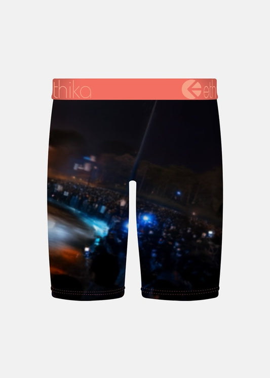 boys underwear with cars and ethika logo on band