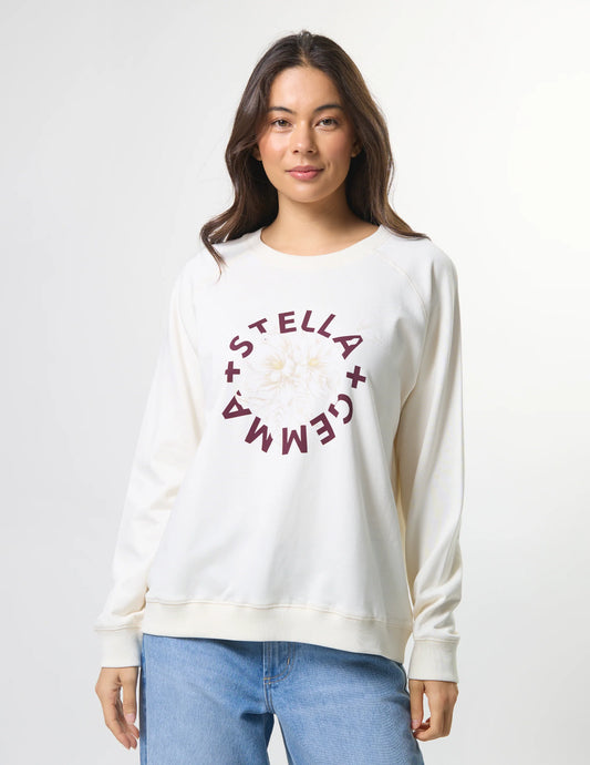 Stella + Gemma Classic Sweat Cream Burgandy