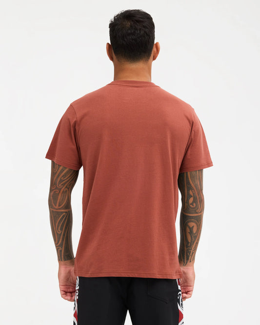 Quiksilver Mens Takarangi Panel T-Shirt - Henna