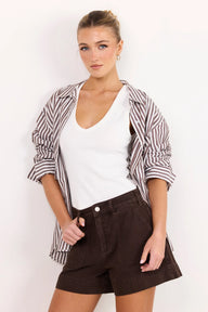 white v neck tank 