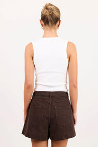 white v neck tank 