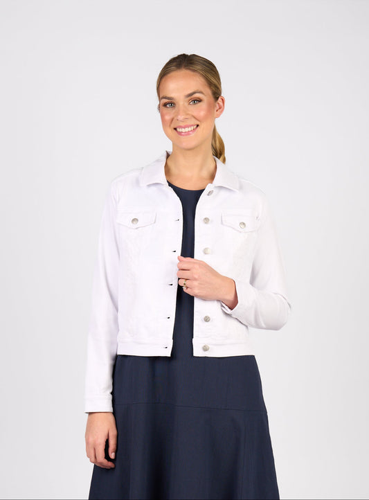 Vassalli Denim Jacket with Contrast Panels