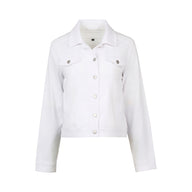 Vassalli White denim jacket on a white background
