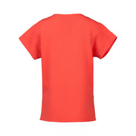 Back view of Vassalli Coral t-shirt on a white background