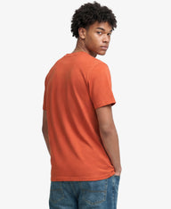 orange tshirt with superdry logo 