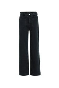 Black jeans on a white background